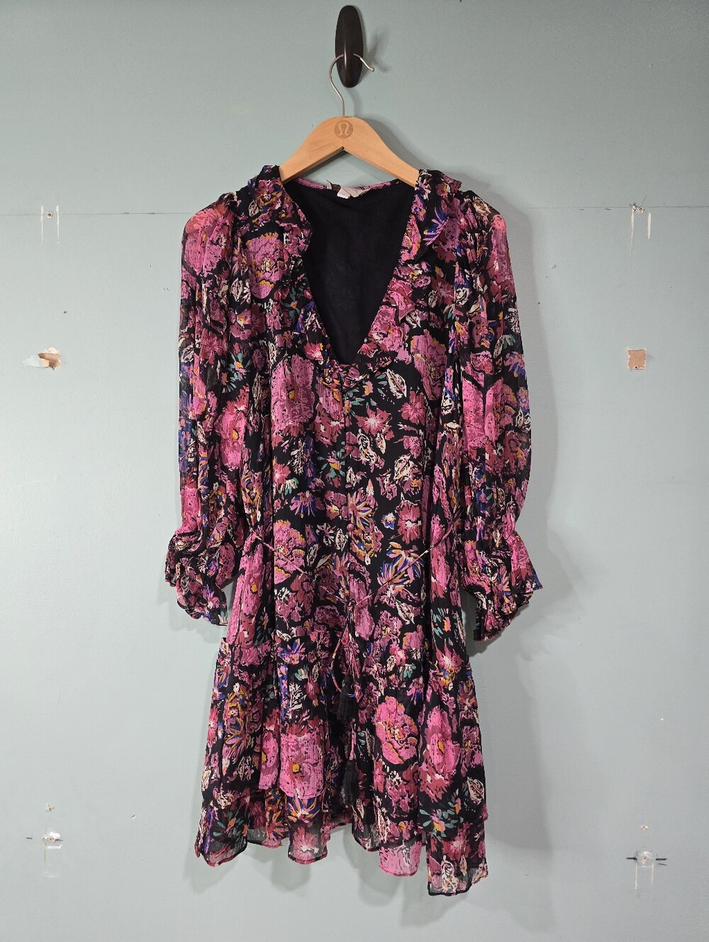 Cleobella Audrey Floral Mini Dress Medium Jolie Cottage Boho Whimsy M